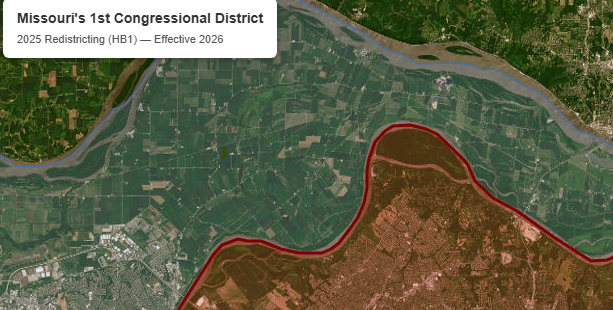 Preview of the MO 1st Congressional District map