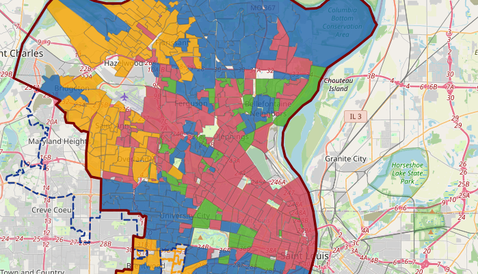 Turnout comparison map